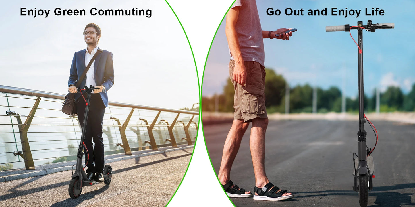 AOVOPRO ES80 500W Electric Scooter for Adults 35KM Long Range 31KM/H Fast Speed Folding Electric Scooter 8.5 Inch Smart Escooter