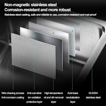 304 stainless steel sink, single-sink sink, household vegetable-washing sink, under-sink sink, large single sink, kitchen water