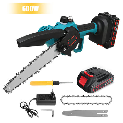 8 Zoll 3000 W kabellose elektrische Kettensägen, leistungsstarke Astsäge, Holzbearbeitung, Garten-Trimmsägen, Elektrowerkzeuge für Makita 18 V Akku