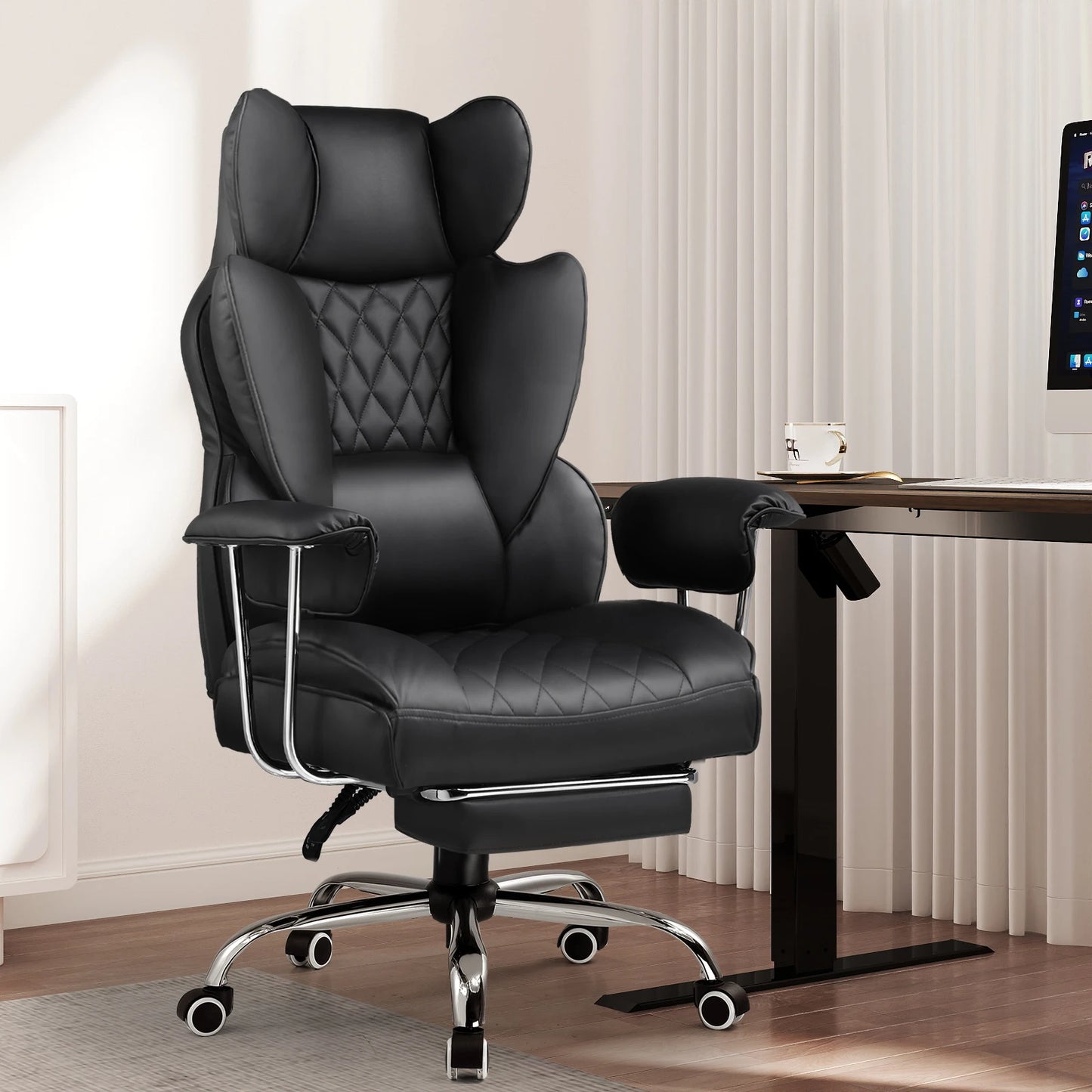 GTPLAYER Gaming Stuhl, Bürostuhl mit Taschenfeder-Lendenwirbelstütze, ergonomischer und komfortabler breiter Büro-Computersessel