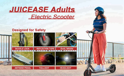 JUICEASE E1 Pro Electric Scooter 350W Motor 500W Peak Power Folding Electric Kick Scooter 36V7.8AH 5.2 Chips 25KM Range EScooter.