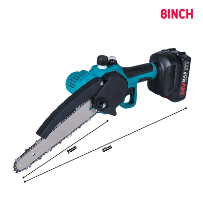 3000w 8 Zoll elektrische Kettensäge Hand tragbare Kettensäge Baum Holz schneider Schnitt Garten Elektro werkzeug für Makita 18V Batterie