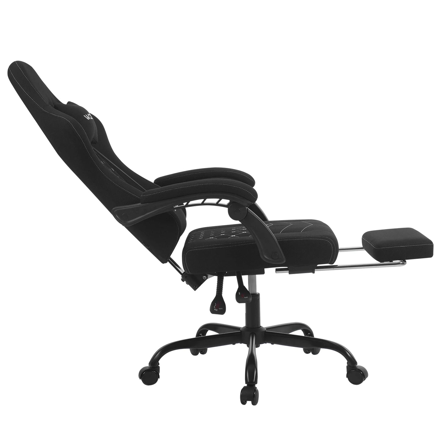 WOLTU Computer-Gamer-Stuhl, ergonomischer drehbarer PC-Gaming-Stuhl mit Taschenfederkissen, Massagefunktion für Büro und Zuhause