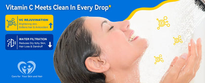 ALTHY Vitamin C Shower Head Water Filter, Reduces Chlorine,Softened water,Improves Dry Itchy Skin, Hair Dandruff, Eczema.