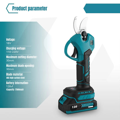 30mm bürstenlose elektrische Ast schere 2 Gänge Akku wiederauf ladbare Obstbaum Bonsai Schnitt Elektro werkzeug für Makita 18V Batterie