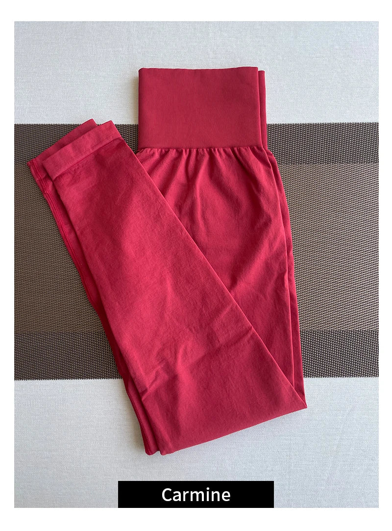 TKITK Solid Leggings Women Seamless Sports  Scrunch Bum Tights cycling shark pants Yoga shorts Gym navigation nv Workout wear