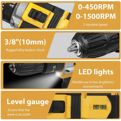 18 V kabelloser elektrischer elektrischer Schlagschrauber, Hammerantrieb, Mini-Wireless-Handstahl-Lithium-Ionen-Akku, Elektrowerkzeug