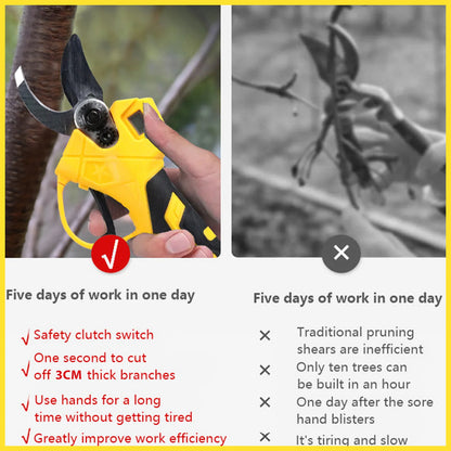 1500w 30mm bürstenlose elektrische Gartens chere Scher schnur lose Obstbaum Bonsai Schnitt zweige Cutter Elektro werkzeug für Makita 18V Batterie