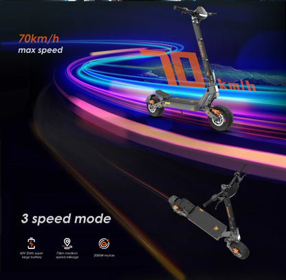 KuKirin G4 Electric Scooter Foldable , 2000W Motor, 60V 20Ah Battery, 70km/h Top Speed, 75km Range, 11'' Tubeless Wheels.
