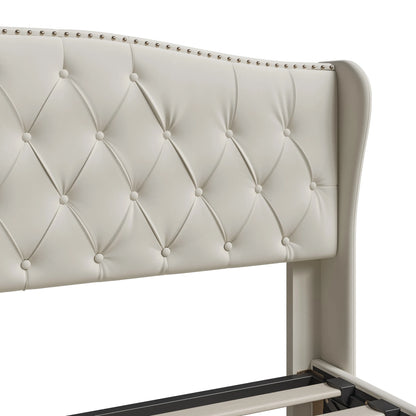 Rosahqnda Gepolstertes Doppelbett 140-160*200cm mit hydraulischem Stauraumbett Gästebett Jugendzimmer Apartmentbett Flanell