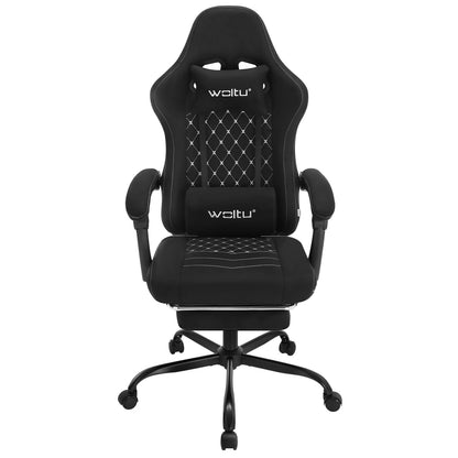 WOLTU Computer-Gamer-Stuhl, ergonomischer drehbarer PC-Gaming-Stuhl mit Taschenfederkissen, Massagefunktion für Büro und Zuhause