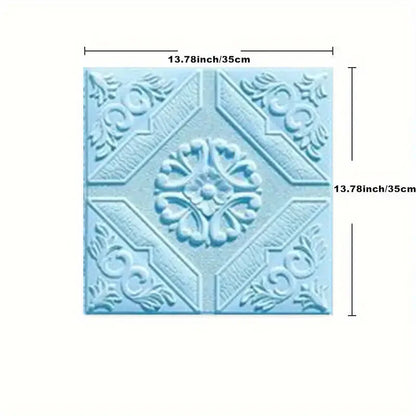 35*35cm Ceiling Roof Decoration Wallpaper Self-adhesive Bedroom 3D Waterproof Background Wall Wallpaper