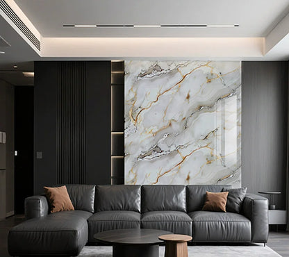 Marble imitation ceramic tile waterproof self-adhesive PVC wall sticker for living room kitchen bedroom decoration stickers