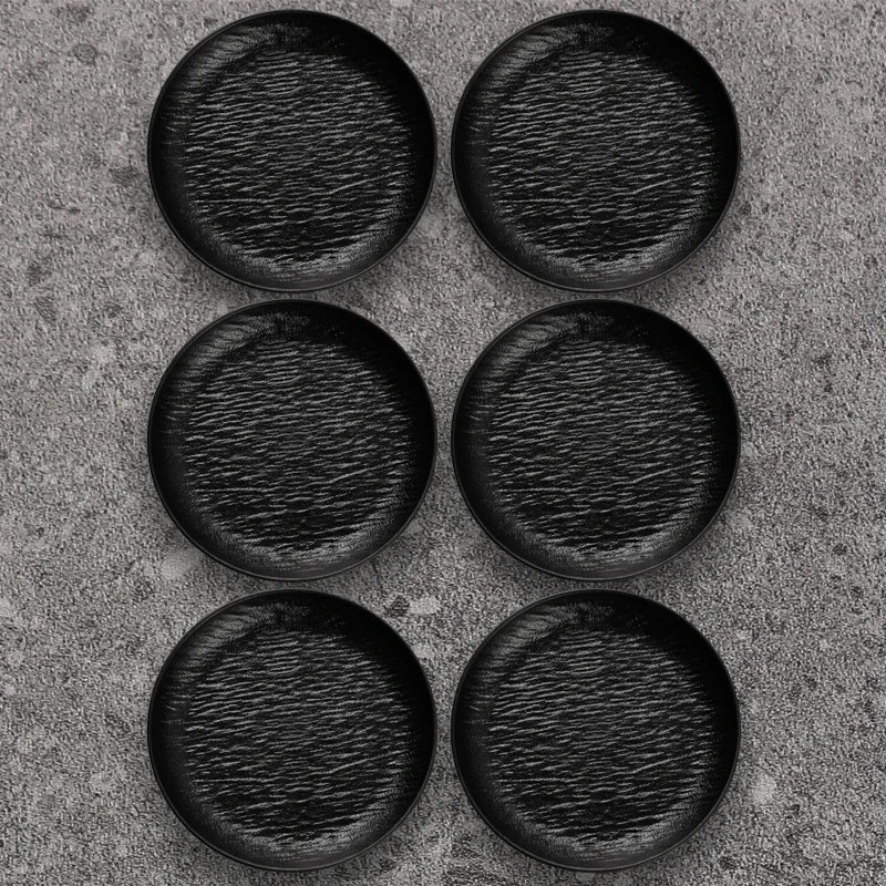 INS Stone Grain Bone Plate Relief Premium Steak Dining for Simple western Food Plate Salad Plate Special Look Household Items.