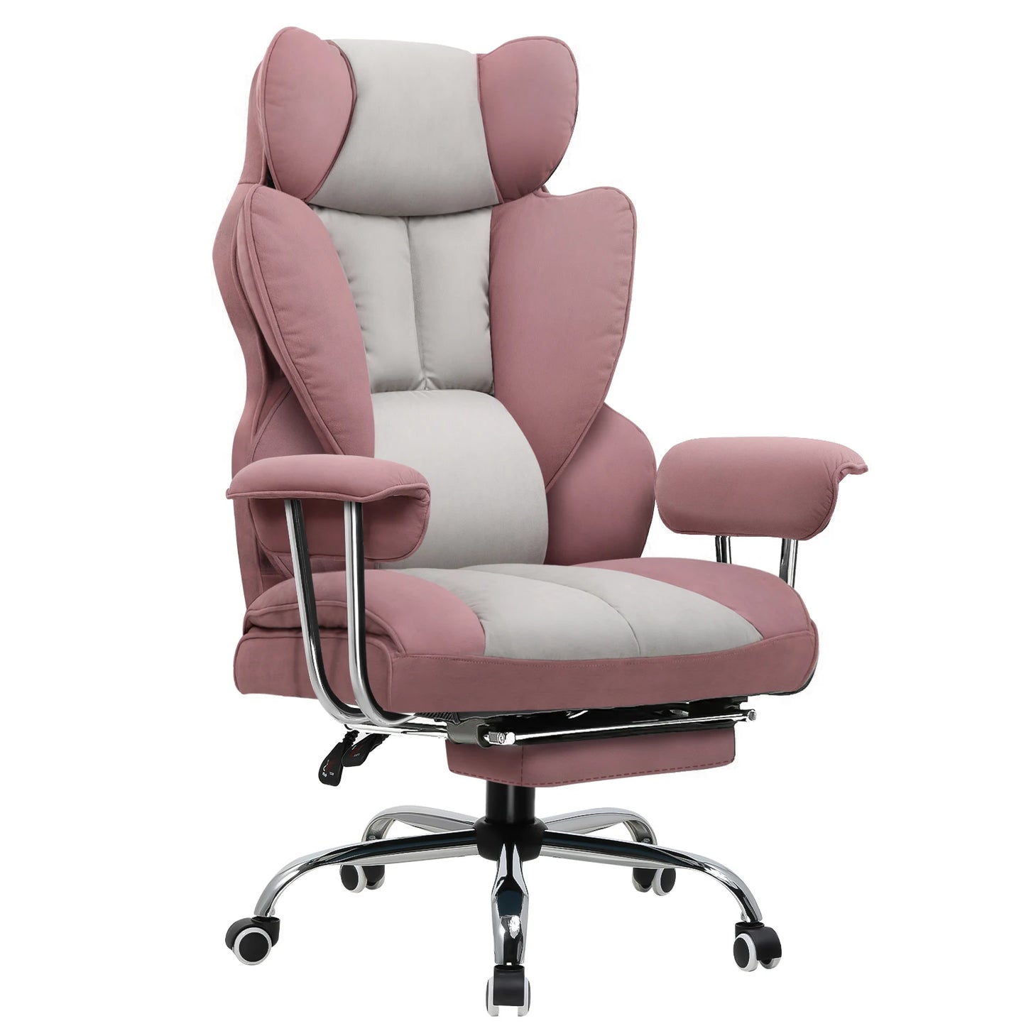GTPLAYER Gaming Stuhl, Gamer Stuhl, Ergonomischer Bürostuhl mit Fußstütze, Stoffoberfläche, Federsitzkissen, Gaming Chair