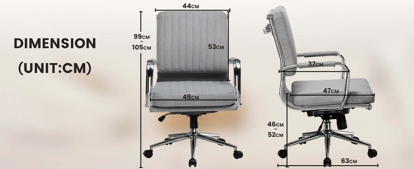 COMHOMA Chefsessel Bürostuhl Ergonomischer Schreibtischstuhl Drehstuhl Computerstuhl mit Armlehnen Schminktisch Stuhl