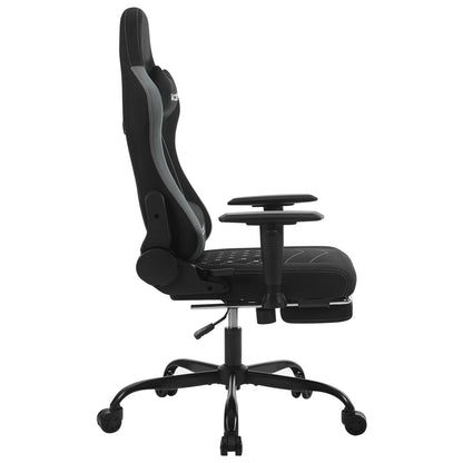WOLTU Drehbarer Massage-Computer-Gaming-Stuhl, ergonomischer Racing-Gamer-Bürostuhl mit Rollen, Kopfstütze, Fußstütze, Lendenkissen