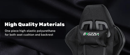 bigzzia Ergonomic Gaming Chair PC Chair Computer Chair Gaming Chair Breathable Office Chair with Cushion, Reclining Back Support