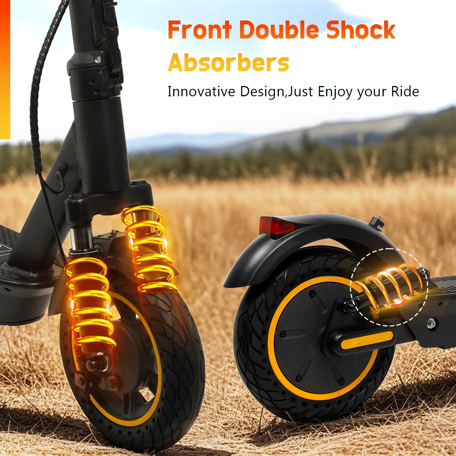 AOVOPRO V1MAX PRO 1200W Electric Scooter 45KM Max Range 35KM/H 500W Motor Power 42V14.5AH Folding Electric Scooter for Adults.