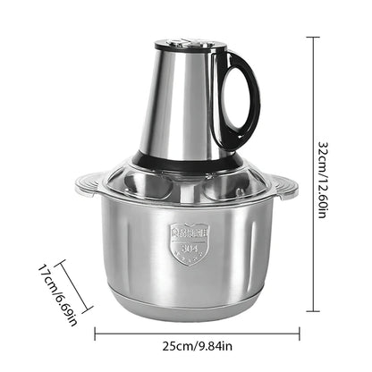 2L/5L Electric Meat Grinder Food Processor Chopper Stainless Steel Kitchen light Machine Chopper Slicer Machine Home Grinder.