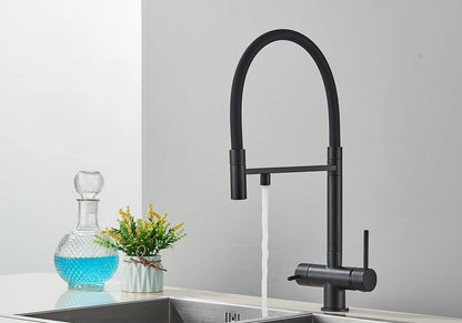 Black Grey Filtered Kitchen Faucet Water Filter Kitchen Faucets Filter Faucet Mixer Water Purification Water Drinking Water Taps