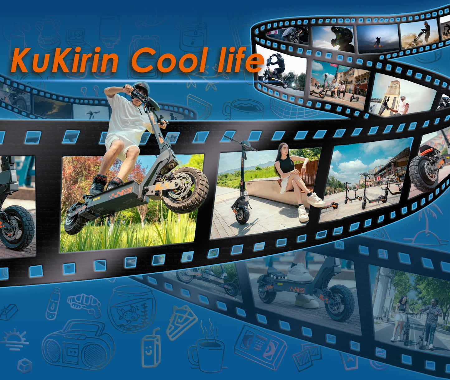 Kukirin G2 Foldable Electric Scooter  1200W Peak Motor 48V 15.6Ah Battery 10-inch Tire 45km/h Max Speed 55km Range.