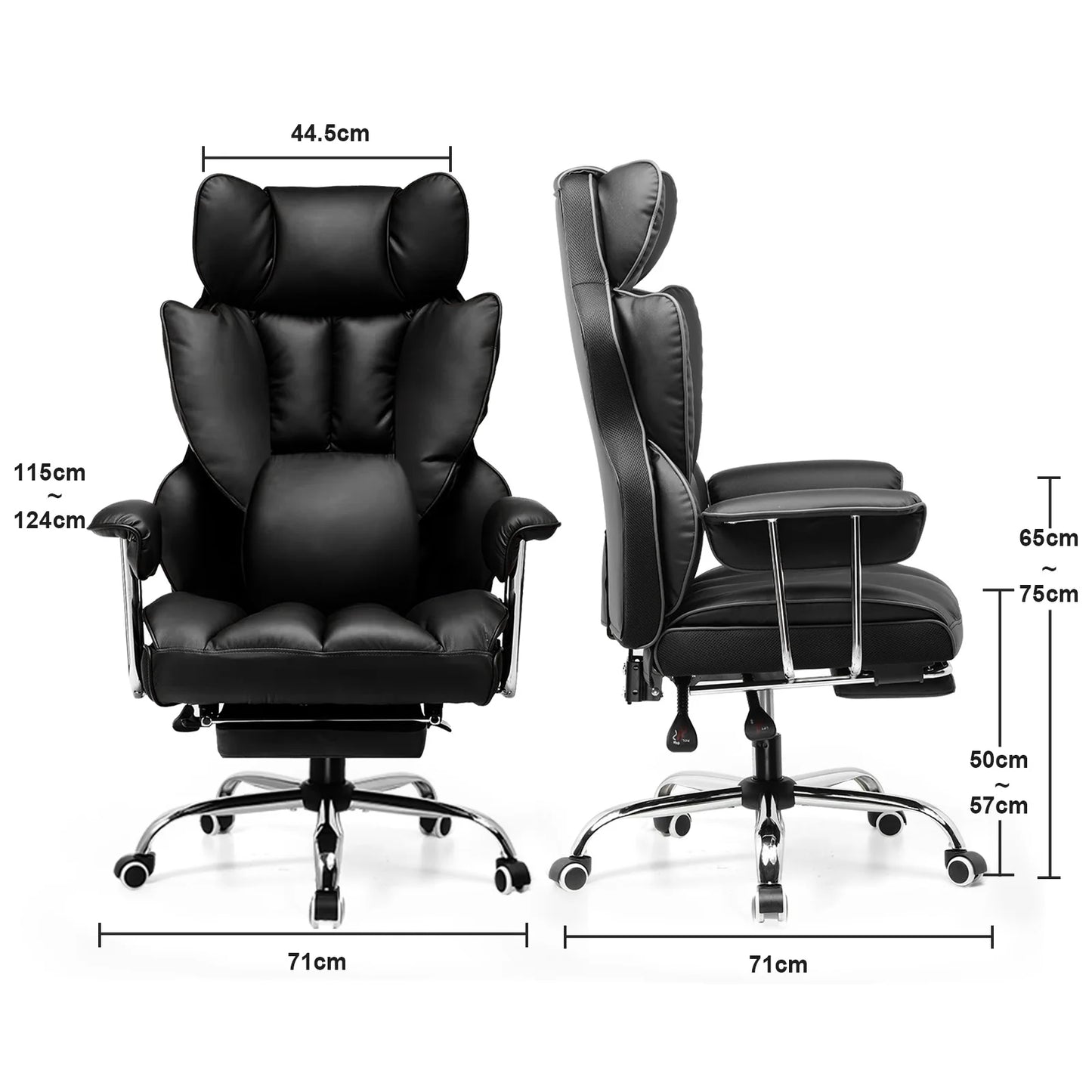 GTPLAYER Gaming Stuhl, Gamer Stuhl, Ergonomischer Bürostuhl mit Fußstütze, Stoffoberfläche, Federsitzkissen, Gaming Chair