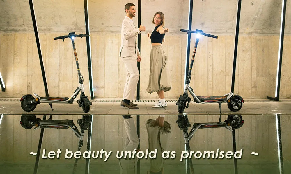 Kukirin A1 Folding Electric Scooter, 800W 48V 13Ah Battery, 10" Vacuum Tire, 45km/h Max Speed 45km Range Front & Rear Disc Brake.