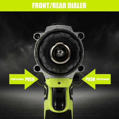 48 N-m Akku-Dual-Speed-Bohrmaschine mit hohem Drehmoment, 0–350/1350 U/min, 21 V Li-Ionen-Akku, Heim-DIY-Elektrowerkzeug-Set, Elektroschrauber-Bohrmaschine