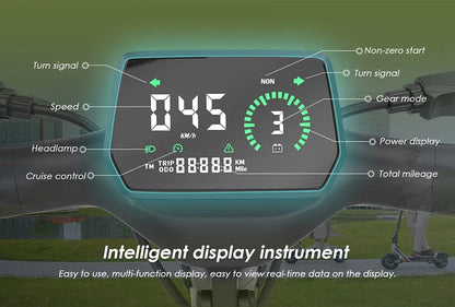 Kukirin A1 Folding Electric Scooter, 800W 48V 13Ah Battery, 10" Vacuum Tire, 45km/h Max Speed 45km Range Front & Rear Disc Brake.