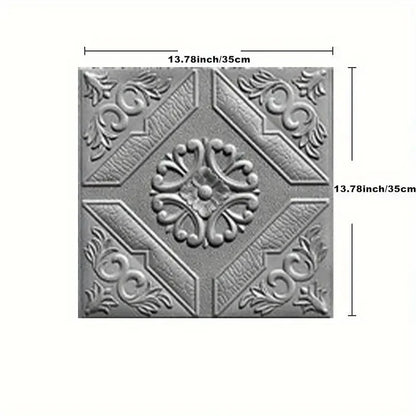 35*35cm Ceiling Roof Decoration Wallpaper Self-adhesive Bedroom 3D Waterproof Background Wall Wallpaper