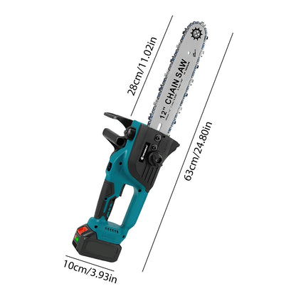 12 zoll Bürstenlosen Elektrische Kettensäge Mit Öler Cordless Elektrische Säge Garten Holzbearbeitung Schneiden Werkzeug Für Makita 18V Batterie pin