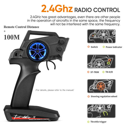 WLtoys 144010 144001 75KM/H 2.4G RC Car Brushless 4WD Electric High Speed Off-Road Remote Control Drift Toys for Children Racing.