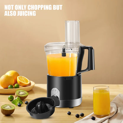 200W 1.2L Stainless Steel Kitchen Meat Grinder 3in1 Powerful Motor 2-Layer Blade Vegetable Crusher Onion Garlic Grinder.