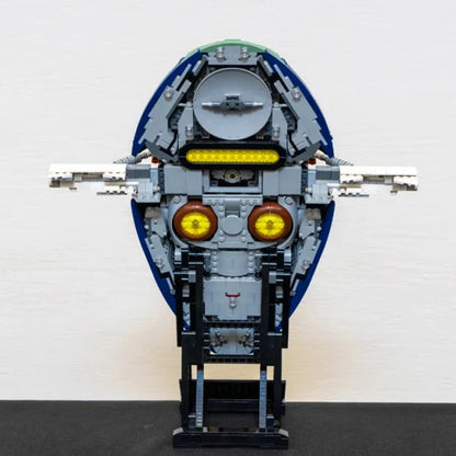 2970pieces Green Starship Model Building Block DIY Assemble Brick Toys Collection For Kids Adults Gift Compatible With Set 75409.