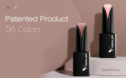 15ml VENALISA Gel Nail Polish Highly Pigmented Full Coverage Nail Gel Lacquer Semi Permanent Beauty Matt Top Coat Gel Varnish.