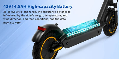 2025 Upgrate AOVOPRO Smart APP Electric Scooter 350W/500W Powerful Motor 36V/42V 25-45KM  Range Adults EScooter with Dual Brake