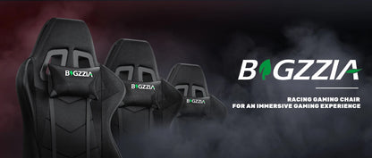 bigzzia Ergonomic Gaming Chair PC Chair Computer Chair Gaming Chair Breathable Office Chair with Cushion, Reclining Back Support