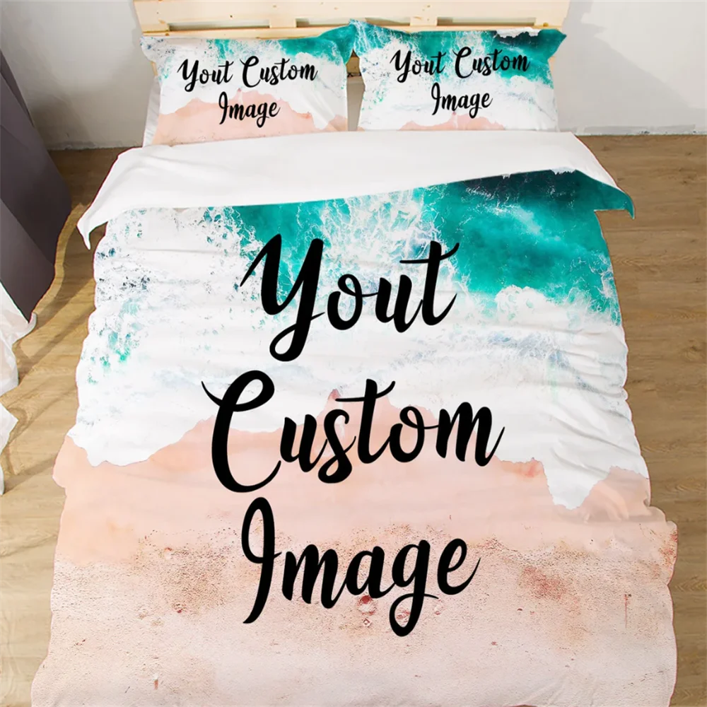 Custom Bedding set personalized your Photo bedding set Create Your Own Bedding Custom Bedding 3pcs set custom Duvet Cover and Pi.