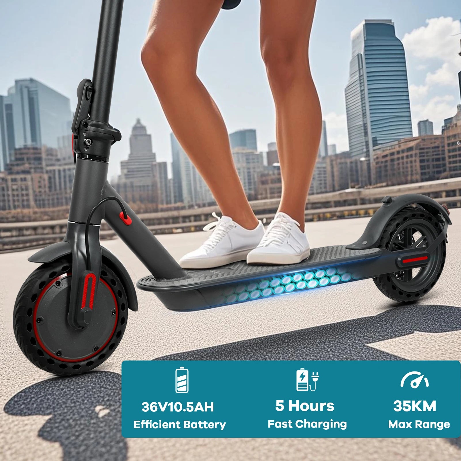 New 2025 AOVOPRO 31KM/H Adults Electric Scooter 36V 350W 25/35KM Long Range 8.5 Inch Dual Brake Folding Electric Kick Scooter.