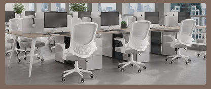 Ergonomic Office Chair Desk Chair with 90° Folding Armrests Lumbar Support Breathable Mesh Padding for Home Office