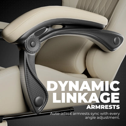 GTPLAYER Gaming Stuhl, Ergonomischer Gaming Sessel Schreibtischstuhl PC mit Fußstütze Lautsprecher Musik Bürostuhl bis 150kg