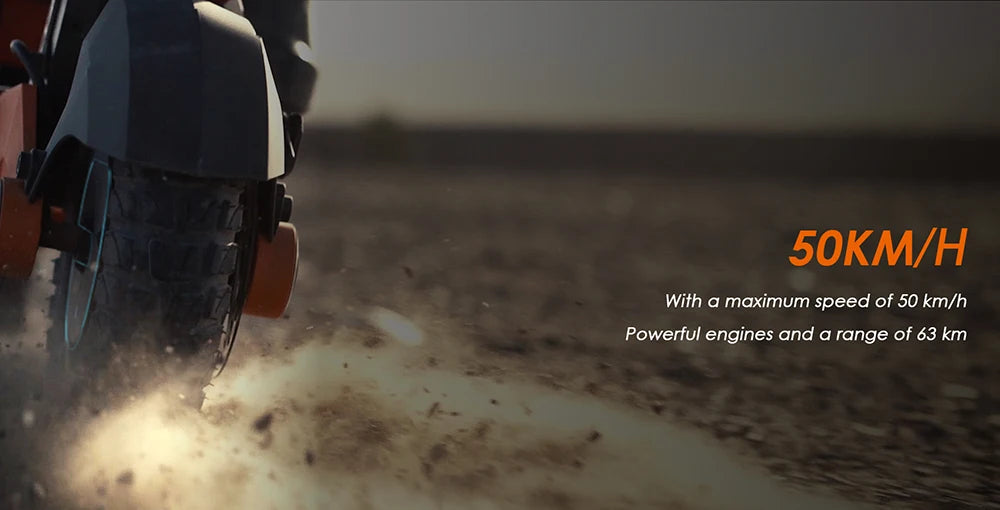 KuKirin G3 Electric Scooter 10" Off-road 1200W Motor 52V 18Ah Lithium battery Max Speed 50km/h, Shock arm Suspension 63km Range.