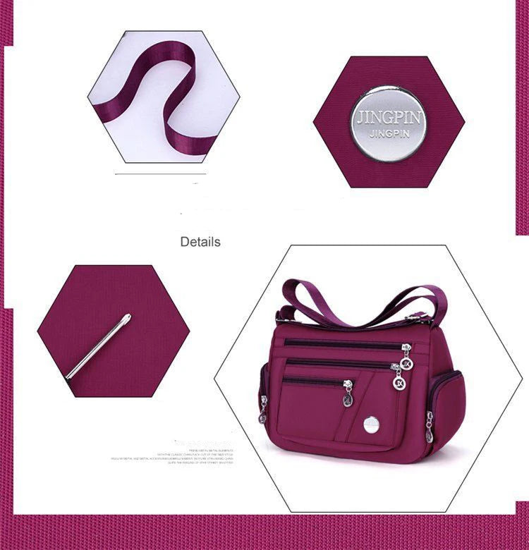 Women Nylon Waterproof Bag Messenger Bags For Lady Crossbody Large Capacity Travel Shoulder Bag Casual Handbags High Quality