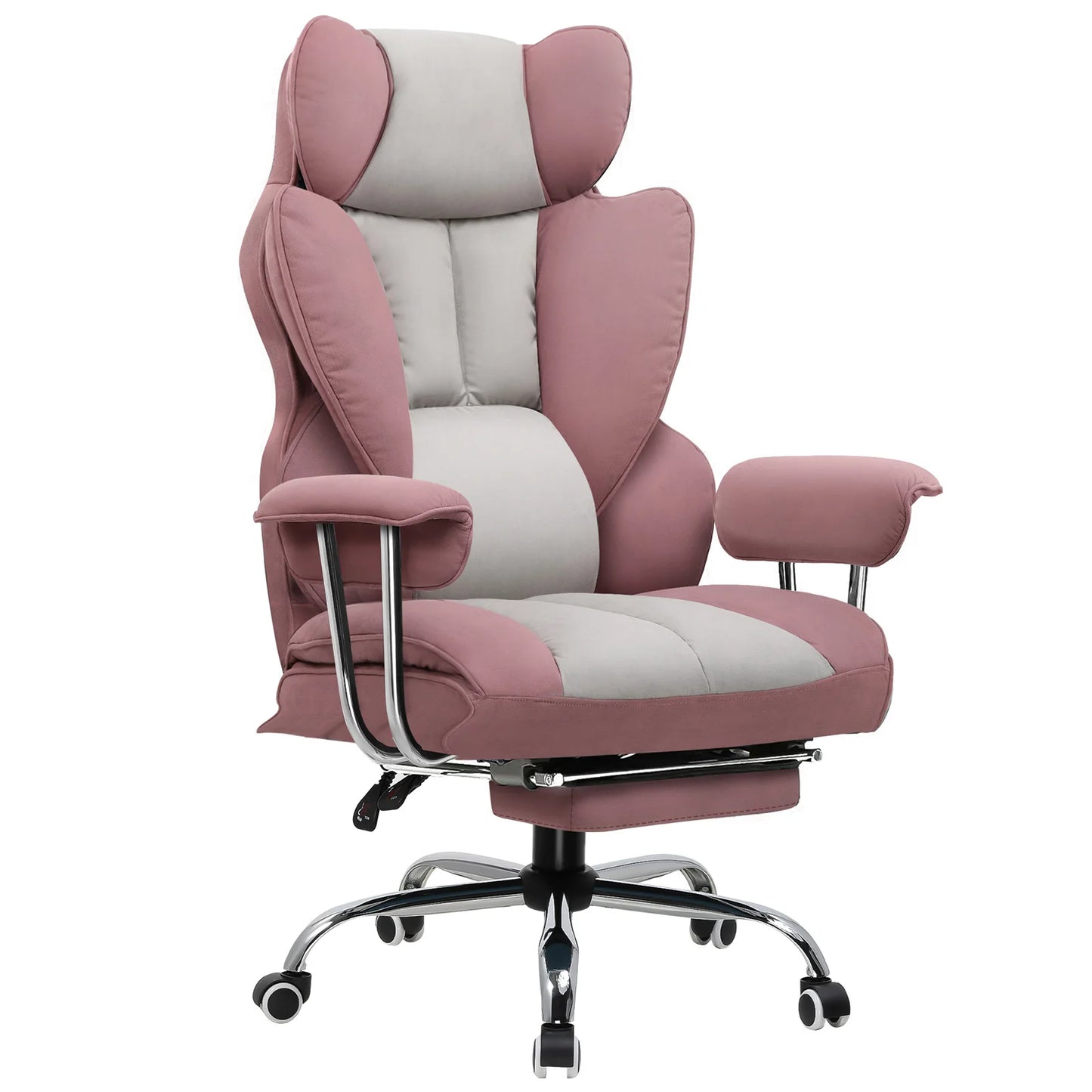 GTPLAYER Gaming Stuhl, Gamer Stuhl, Ergonomischer Bürostuhl mit Fußstütze, Stoffoberfläche, Federsitzkissen, Gaming Chair