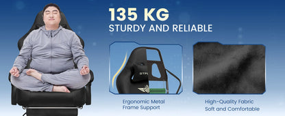 GTPLAYER Gaming Stuhl, Atmungsaktiver Bürostuhl, Bürostuhl Ergonomisch, Hochwertiger - Stoff, Ergonomischer PC Stuhl