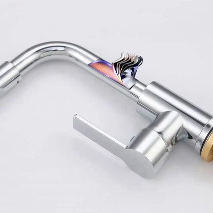 360° Rotating Basin Faucet Kitchen And Bathroom Dual-use Hot and Cold Water Faucet Splash-proof