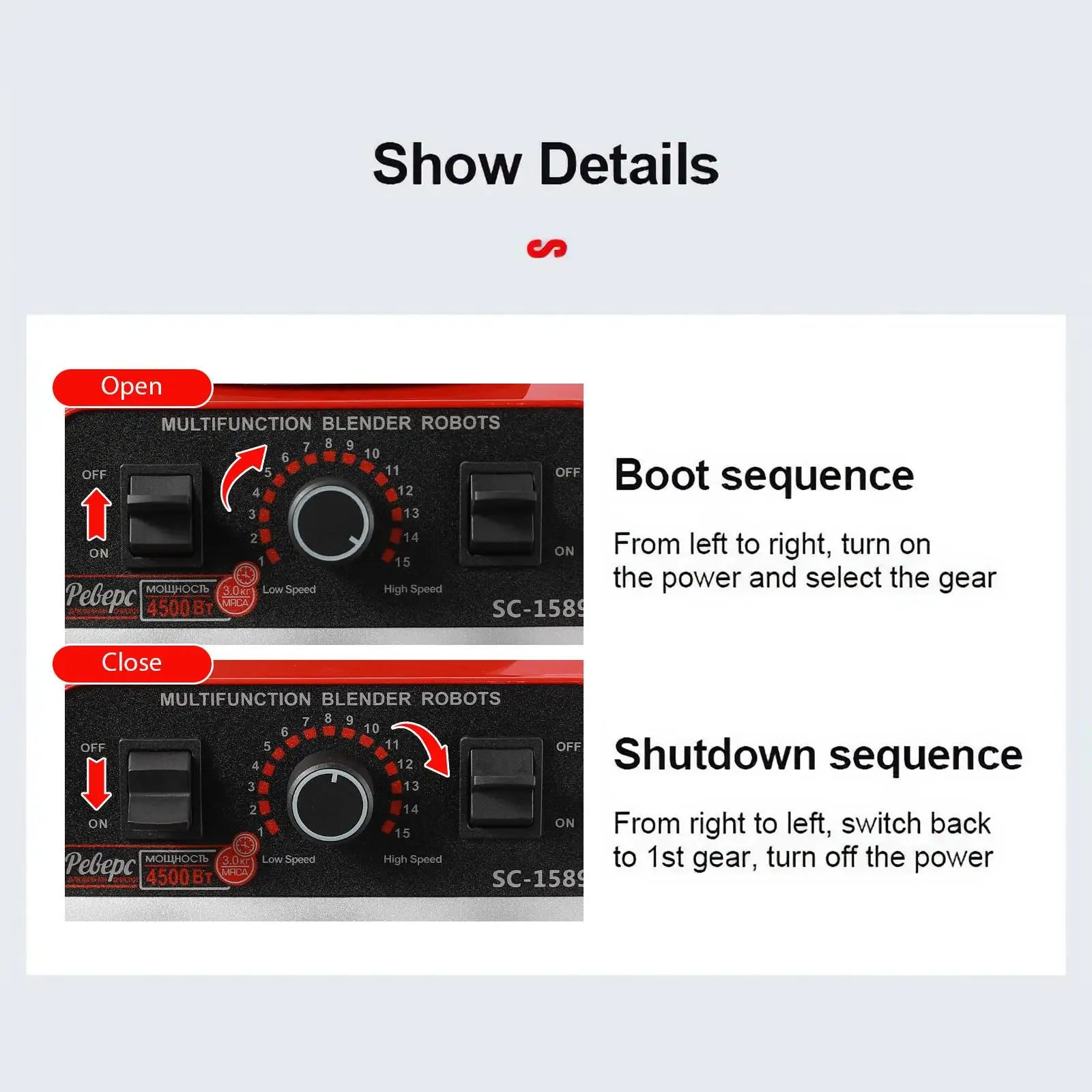 2 IN 1 Electric Blender 2000W High Power Heavy Duty Blender Food Processor Smoothie for Kitchen Juicer Durable Stationary Blende.