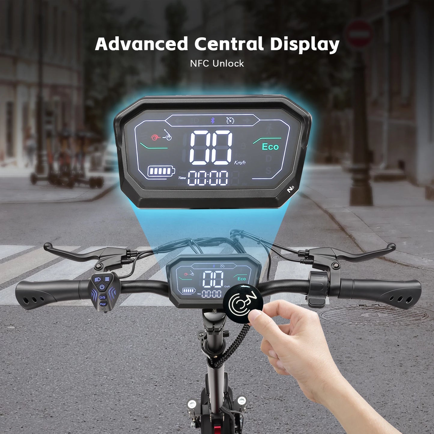 HALO KNIGHT T104 2400W Adult Electric Scooter 65KM/H Powerful Fast Scooter 52V 21Ah Folding Dual Motor E Scooter Cheap Escooter.