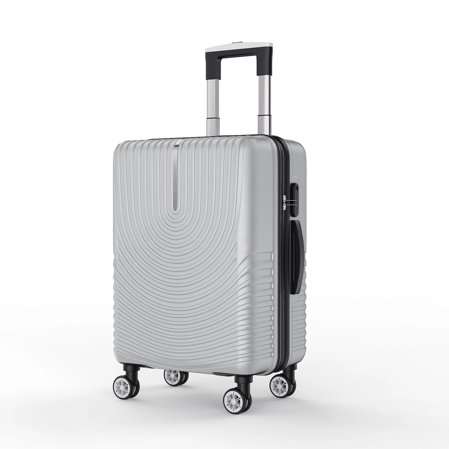 3-teiliges Reisekoffer-Set, abs Hartsc halen wagen mit Schloss, Griff gepäck mit Spinner rädern und Teleskop griff.